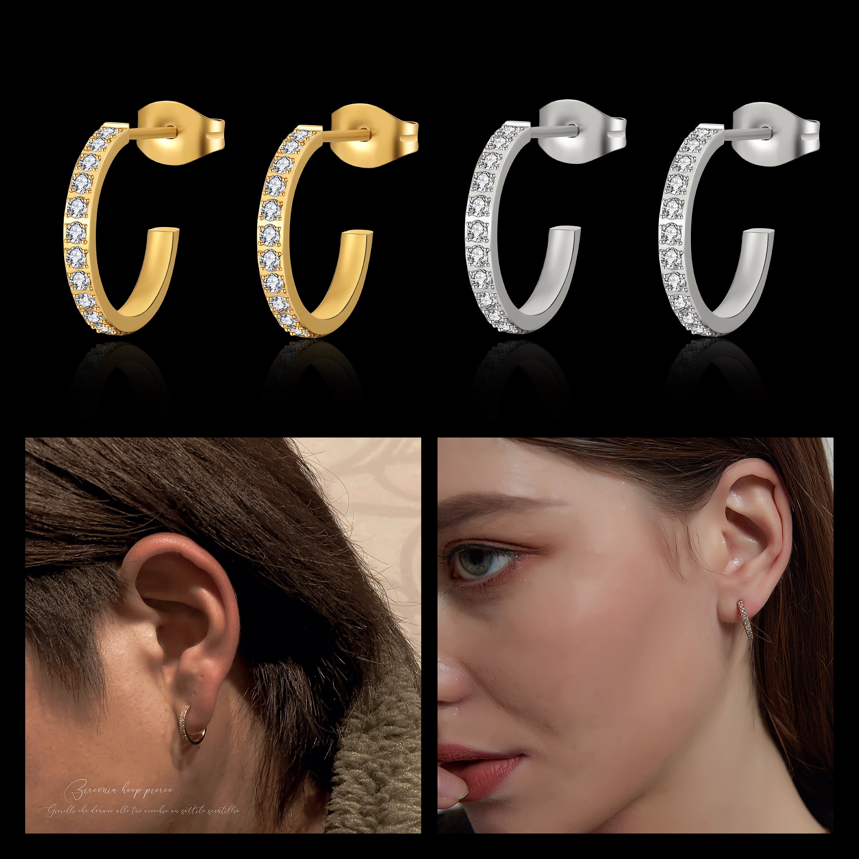 Llife PEBBLE PIERCE（両耳・箱付き）