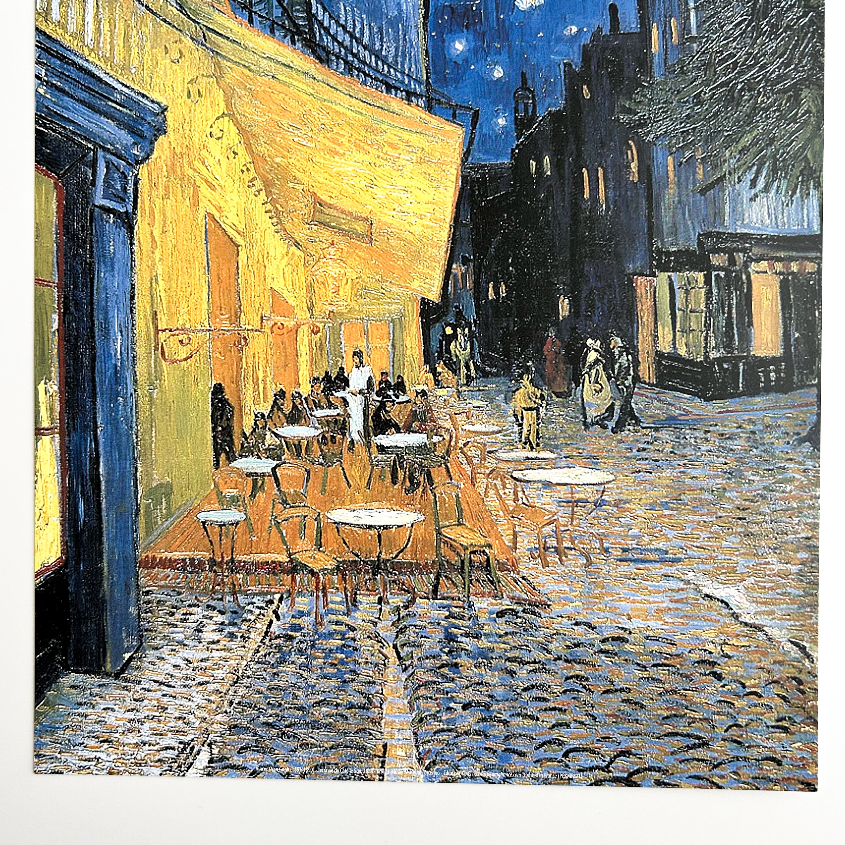 ゴッホ フレーム付きポスター 夜のカフェテラス （八つ切サイズ