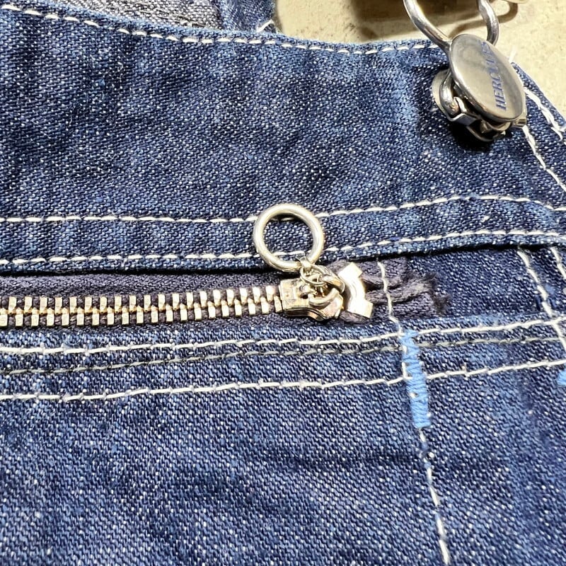 40's 50's HERCULES ヘラクレス デニムオーバーオール ジッパーフライ