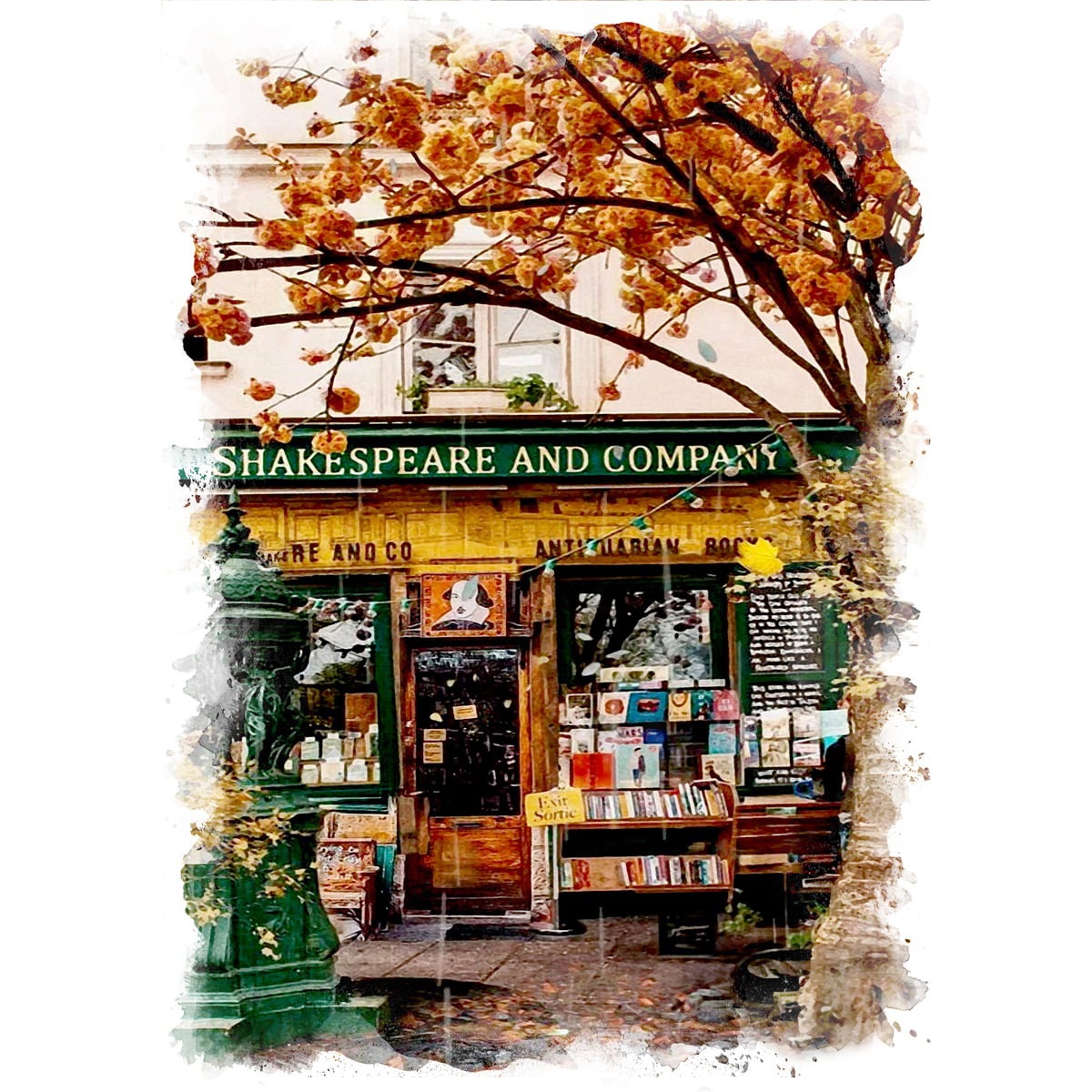 海外作家 ロディカ・イリエスク 油絵 絵画 風景画 パリの街並み 額装