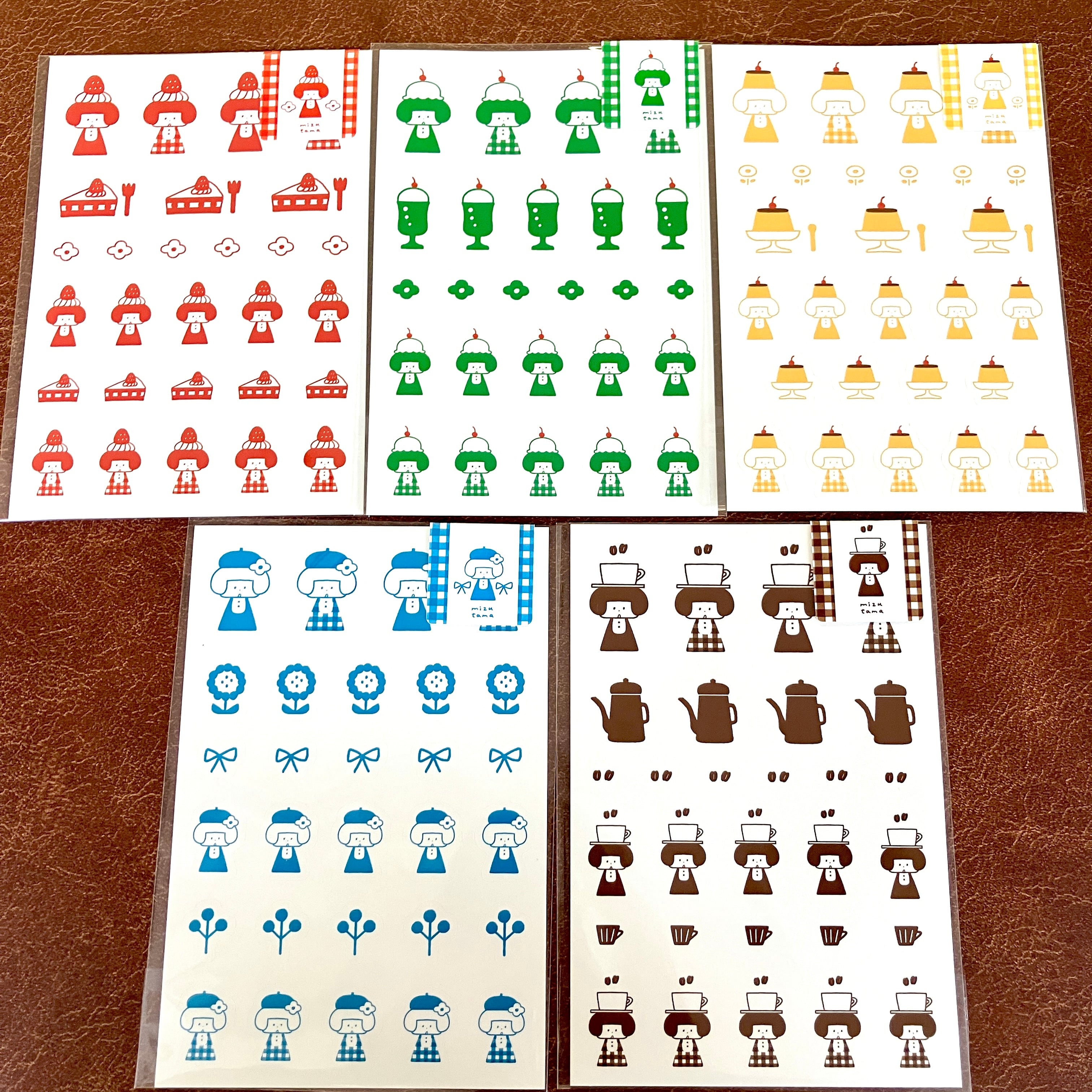 mizutama チェックシリーズ シートシール | パピアプラッツBASE店