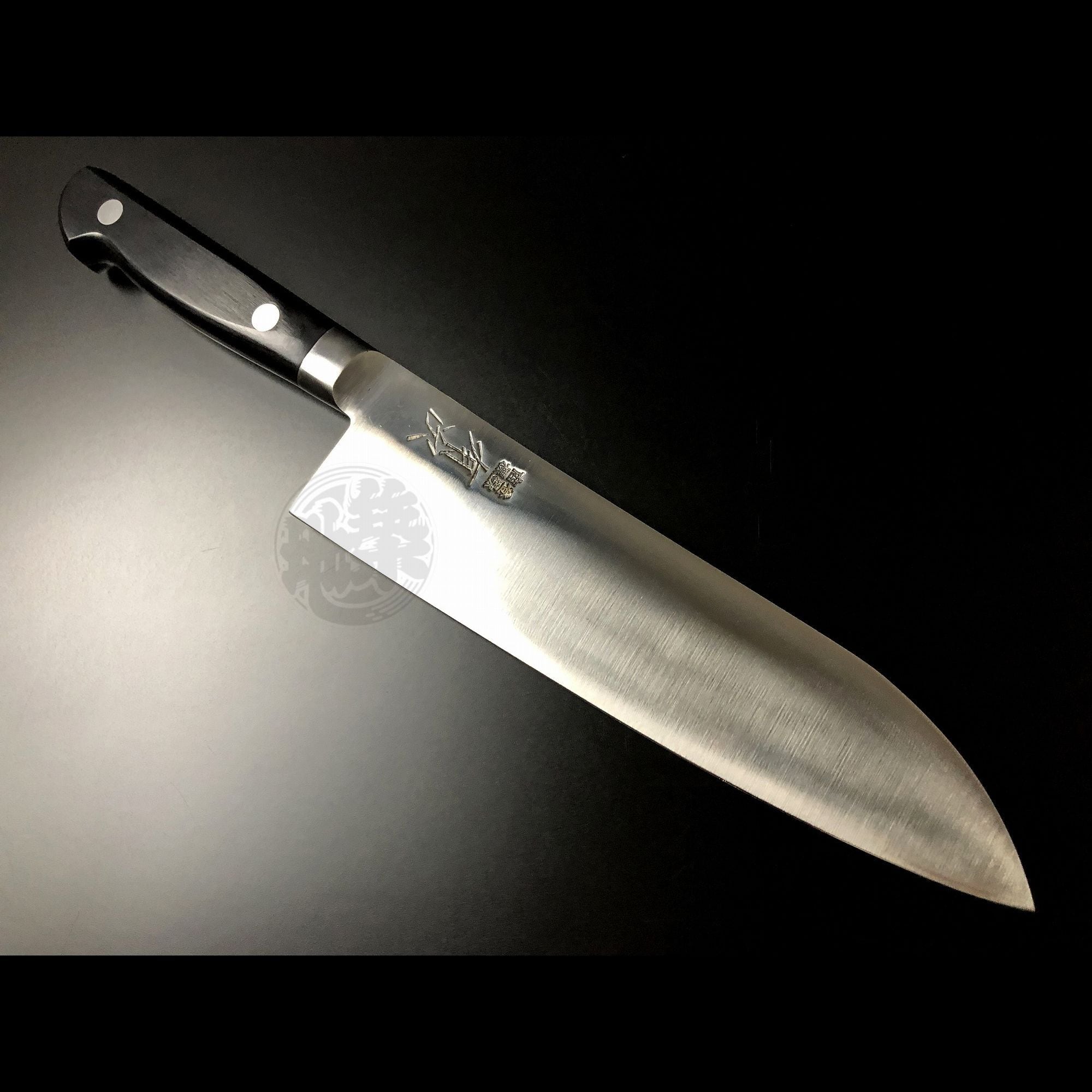 有次 包丁 三徳 180mm 日本製 S合金鋼 Aritsugu 黒木柄 名入れ 築地