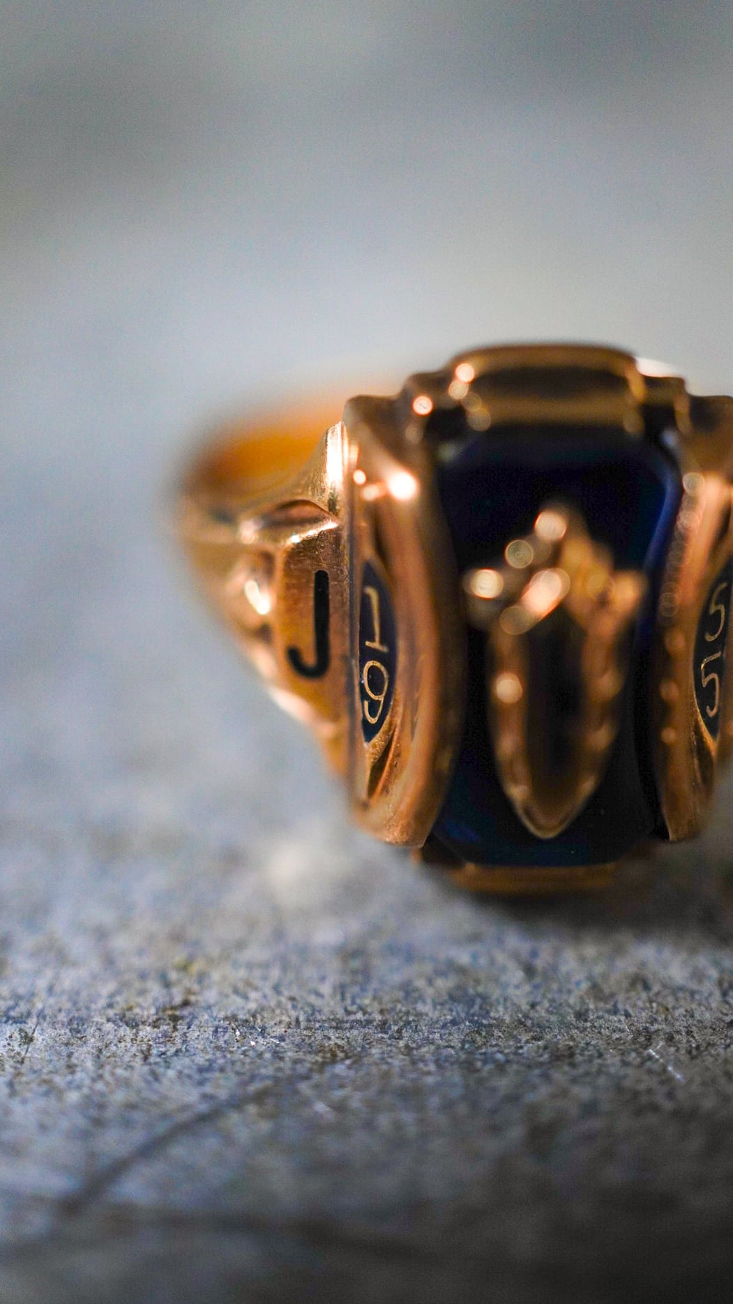 1955】U.S. VINTAGE JOSTENS ジャスティン High School イエロー