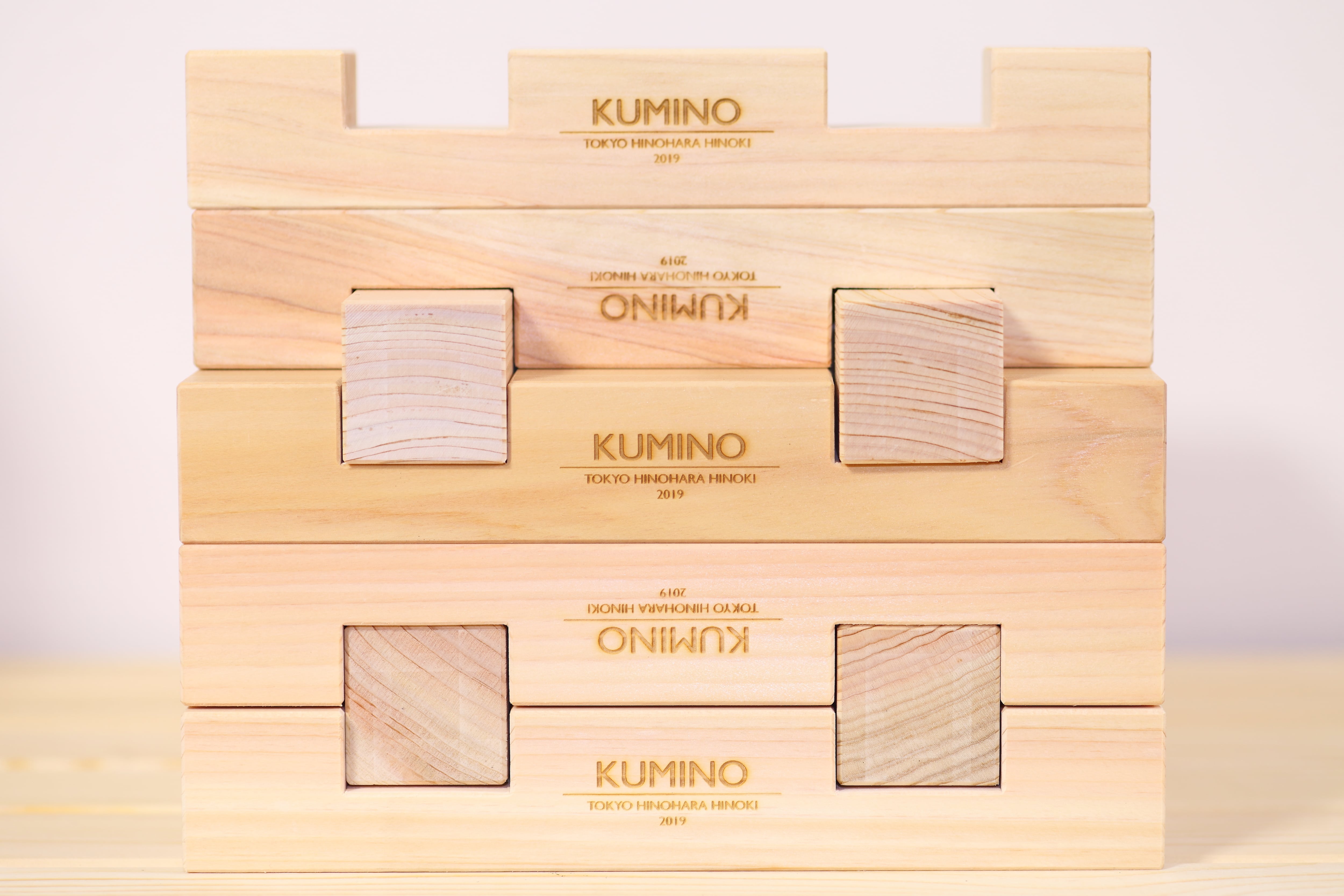 KUMINO はじめてセット（ヒノキ 28ピース） | きぐみのつみき KUMINO