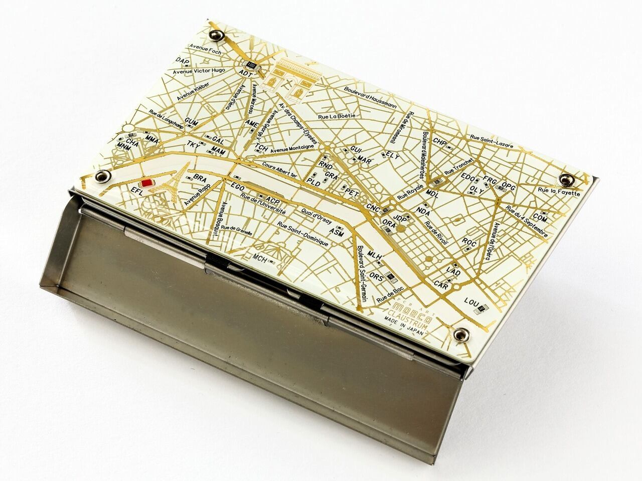 パリ回路地図 名刺入れ | PCB ART moeco