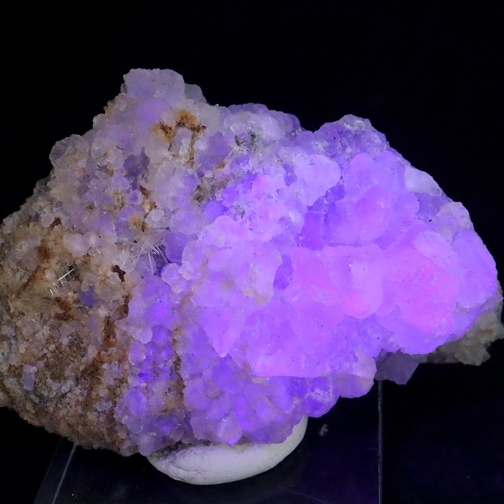 福島県産 蛍石 & 水晶 フローライト クォーツ 68g FL481 原石 鉱物