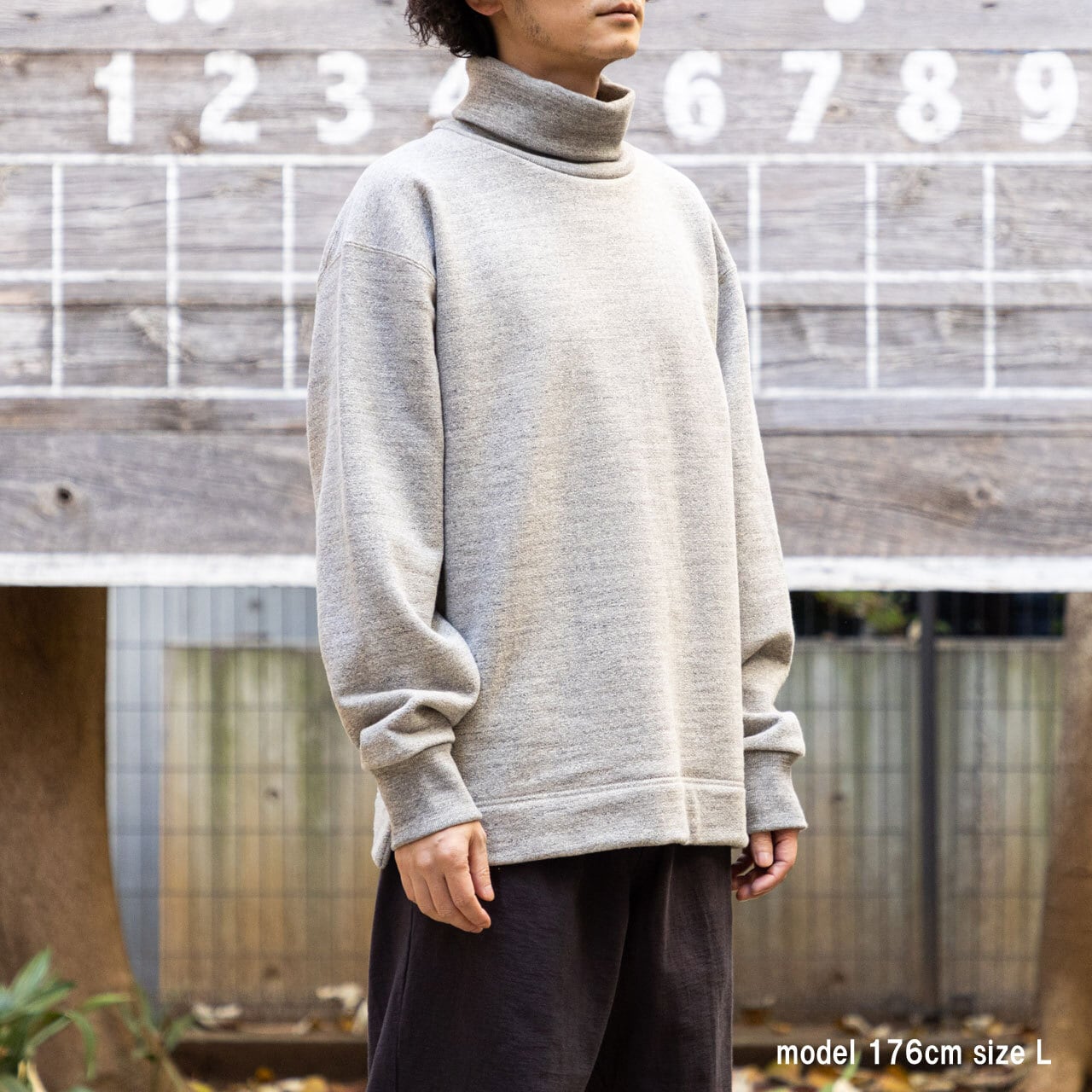 Jackman ジャックマン JM7366 GG Sweat Highneck GG スウェット