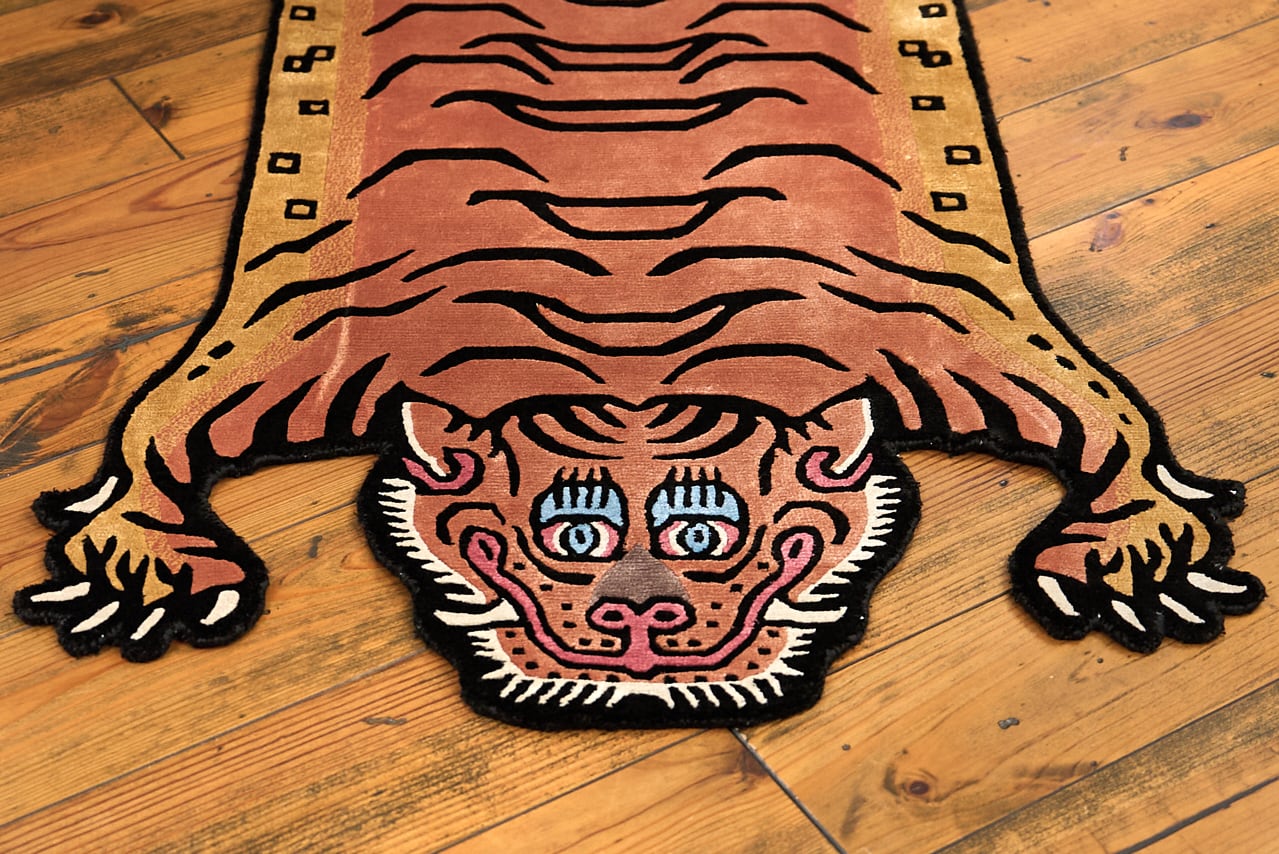 Tibetan Tiger Rug 《Mサイズ•シルク145》チベタンタイガーラグ