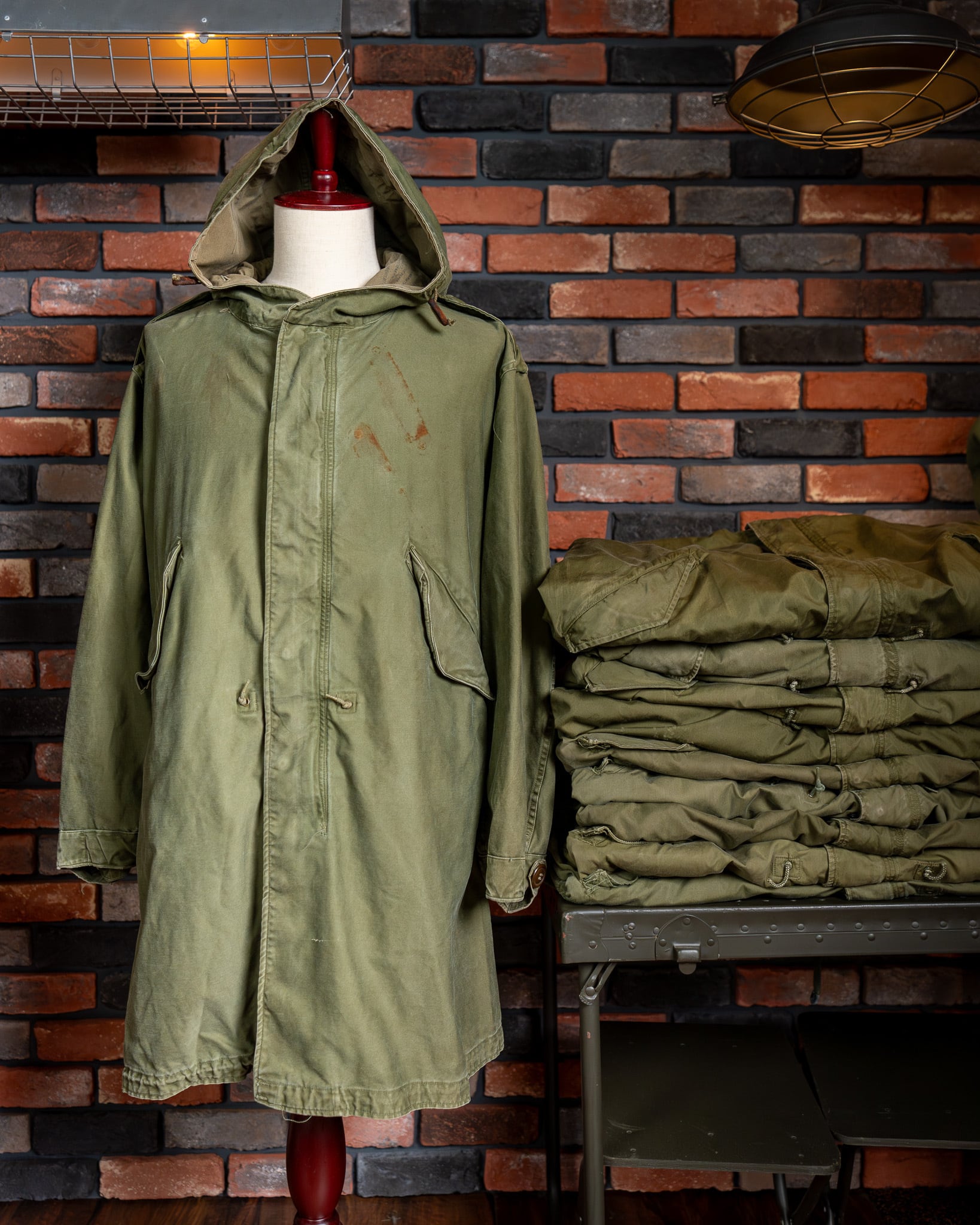 SMALL】Aluminum Zipper U.S.Army M-51 Field Parka Shell Cotton