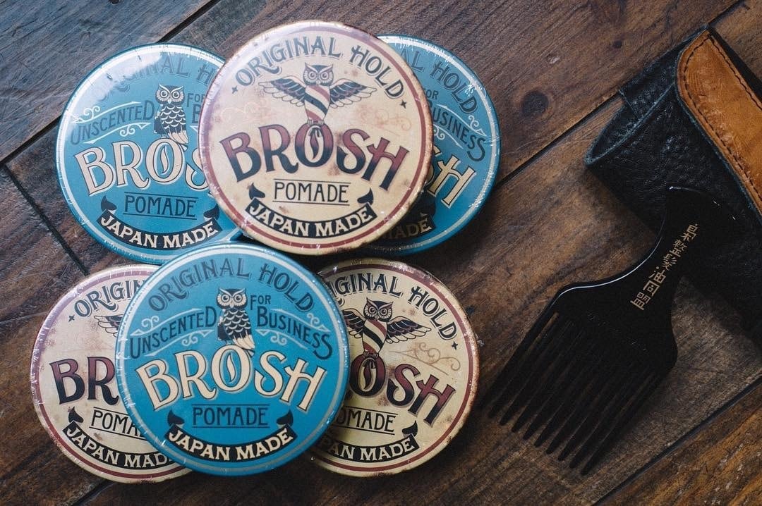 ハードも選べる】BROSH ブロッシュ ポマード 卸売決済用 ハーフ
