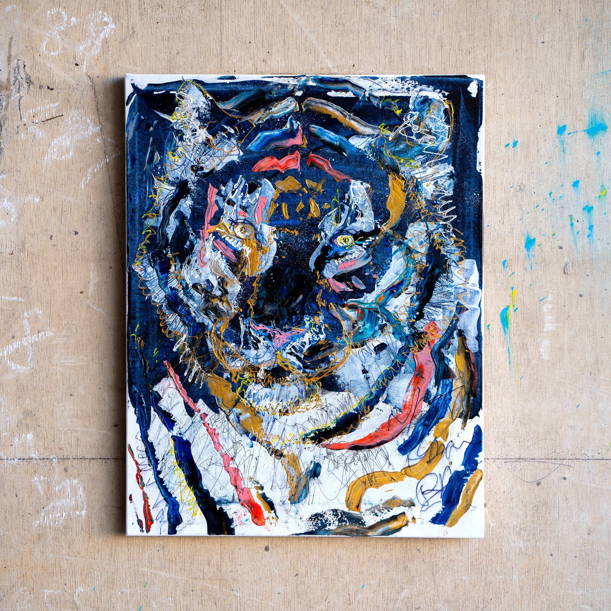 原画 F6「26657 何を大切にしたらいいのかわからなくなってしまった虎