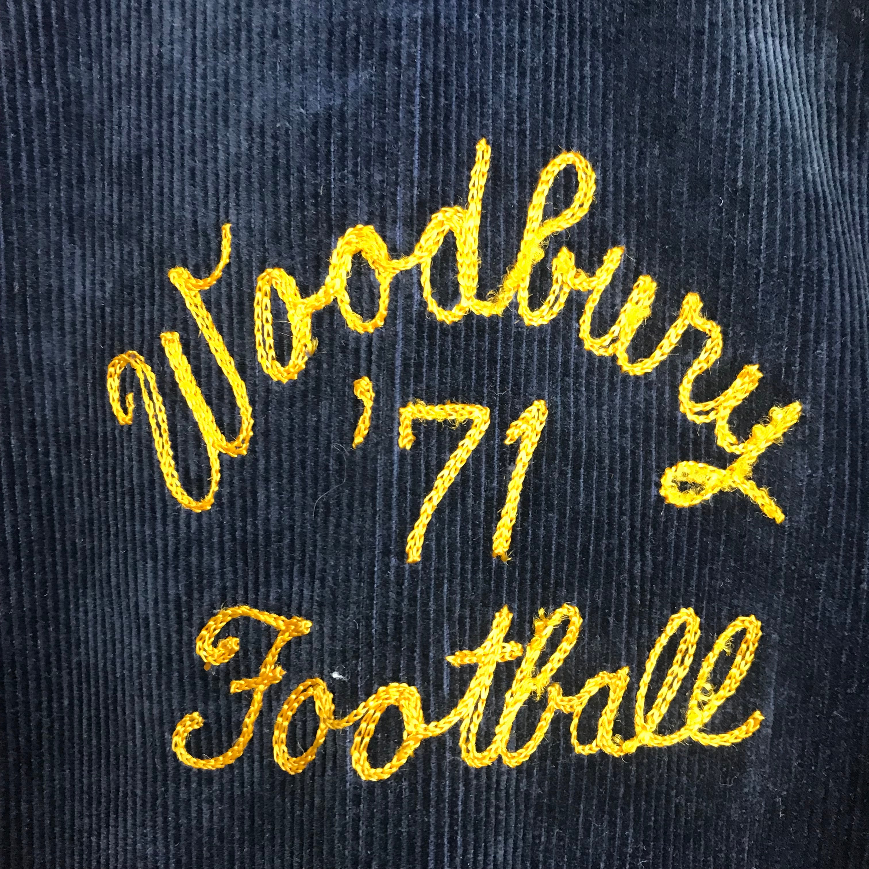 豪華チェーンステッチ 70s MAPLE コーデュロイ スタジャン アワード