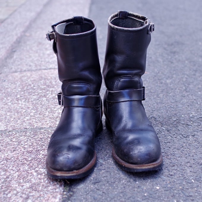 1990s Red Wing 2268 Engineer Boots 9 1/2 D !! / PT91 茶芯？レッド