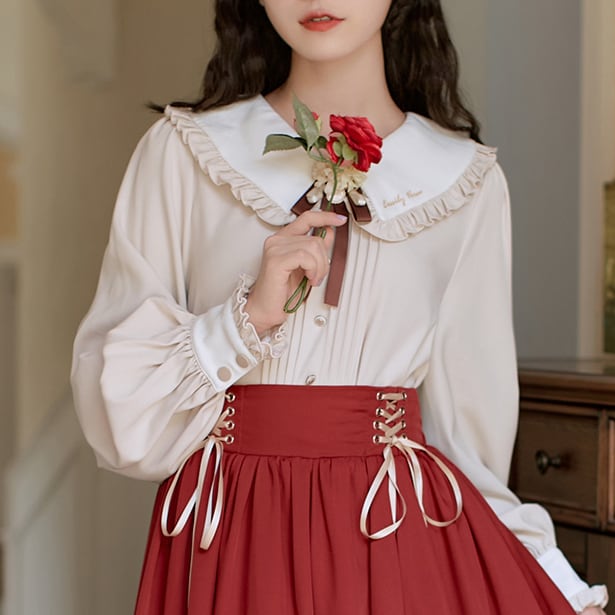 いつか王子様が〜おとぎ話のフリルブラウス〜 M22039 | 奇妙な洋装雑貨