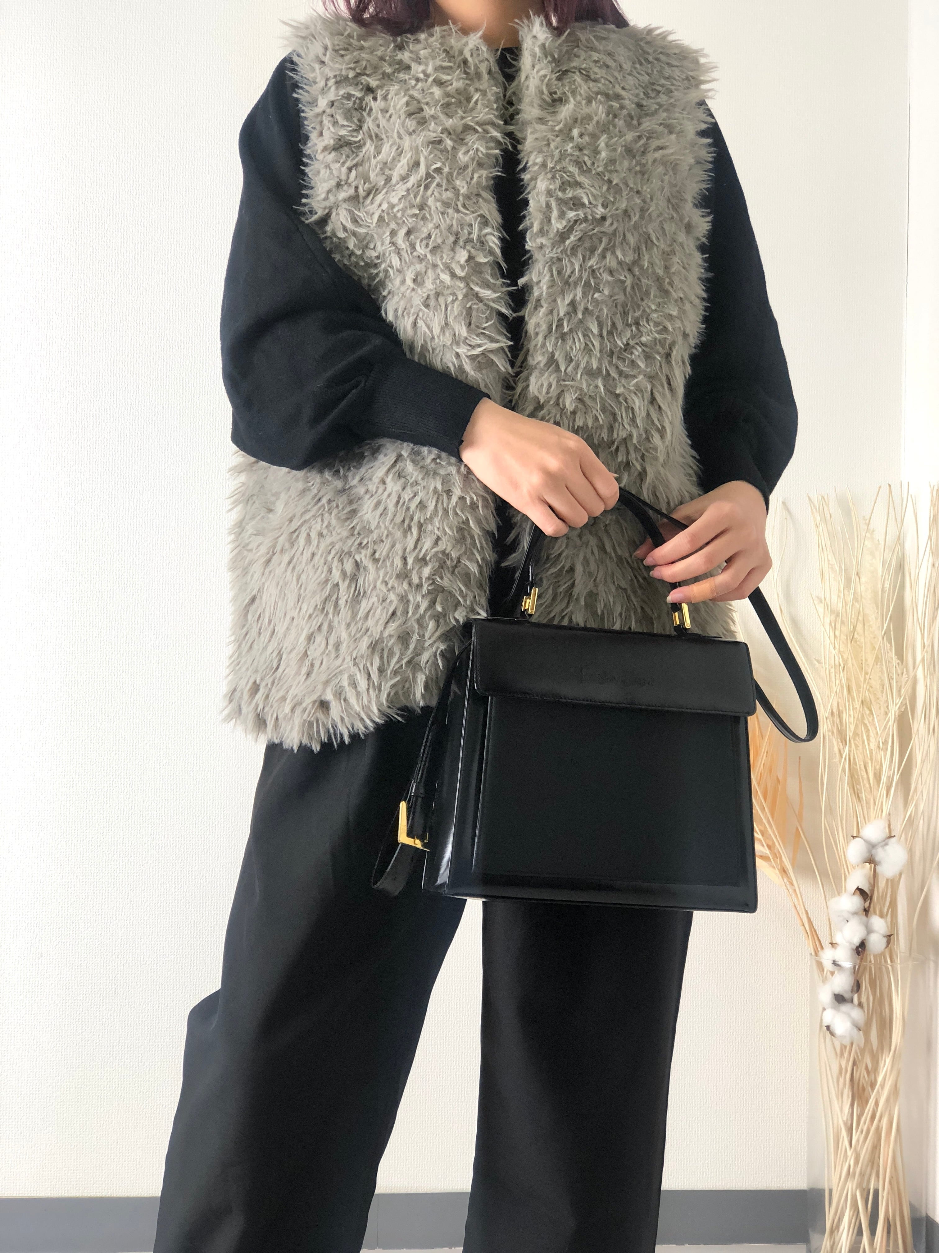 Yves Saint Laurent イヴ・サンローラン YSLロゴ エナメル 2way