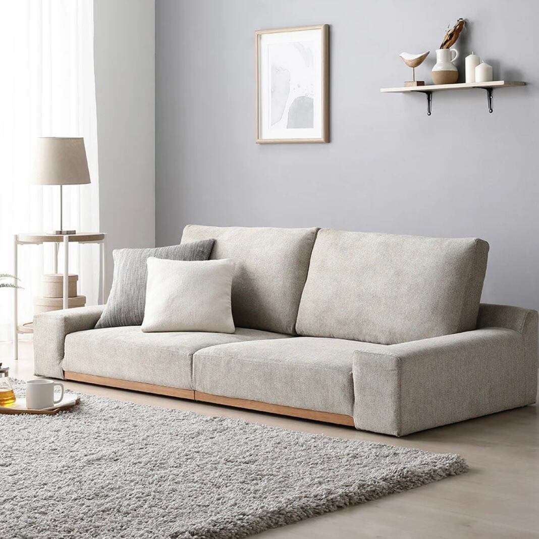 ローソファ フロアソファ 幅170cm 分割式 カバーリング 洗えるカバー