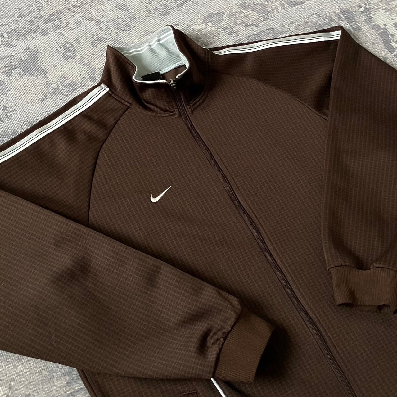 好配色】ナイキ トラックジャケット 刺繍ロゴ 00S ブラウン 茶色 XXL | ROA