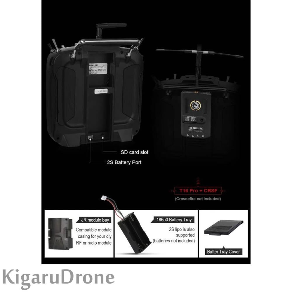 Jumper T16 Pro 内蔵マルチプロトコルモジュール 2.4G プロポ送信機