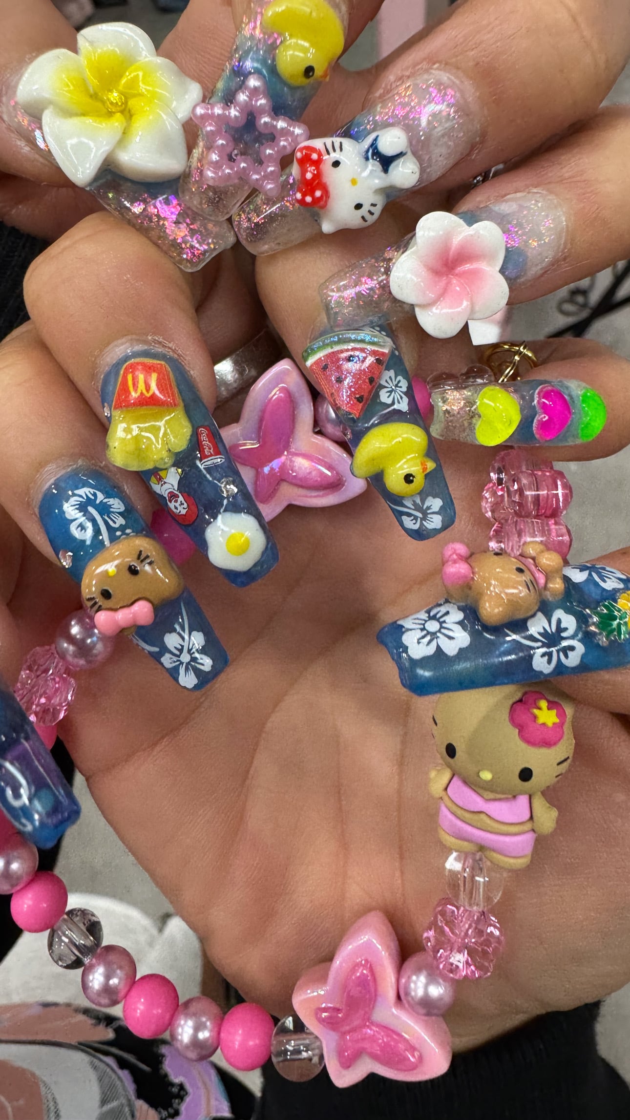 ハローキティ 夏休み海バージョン 日焼け レア 根付け ストラップ ご