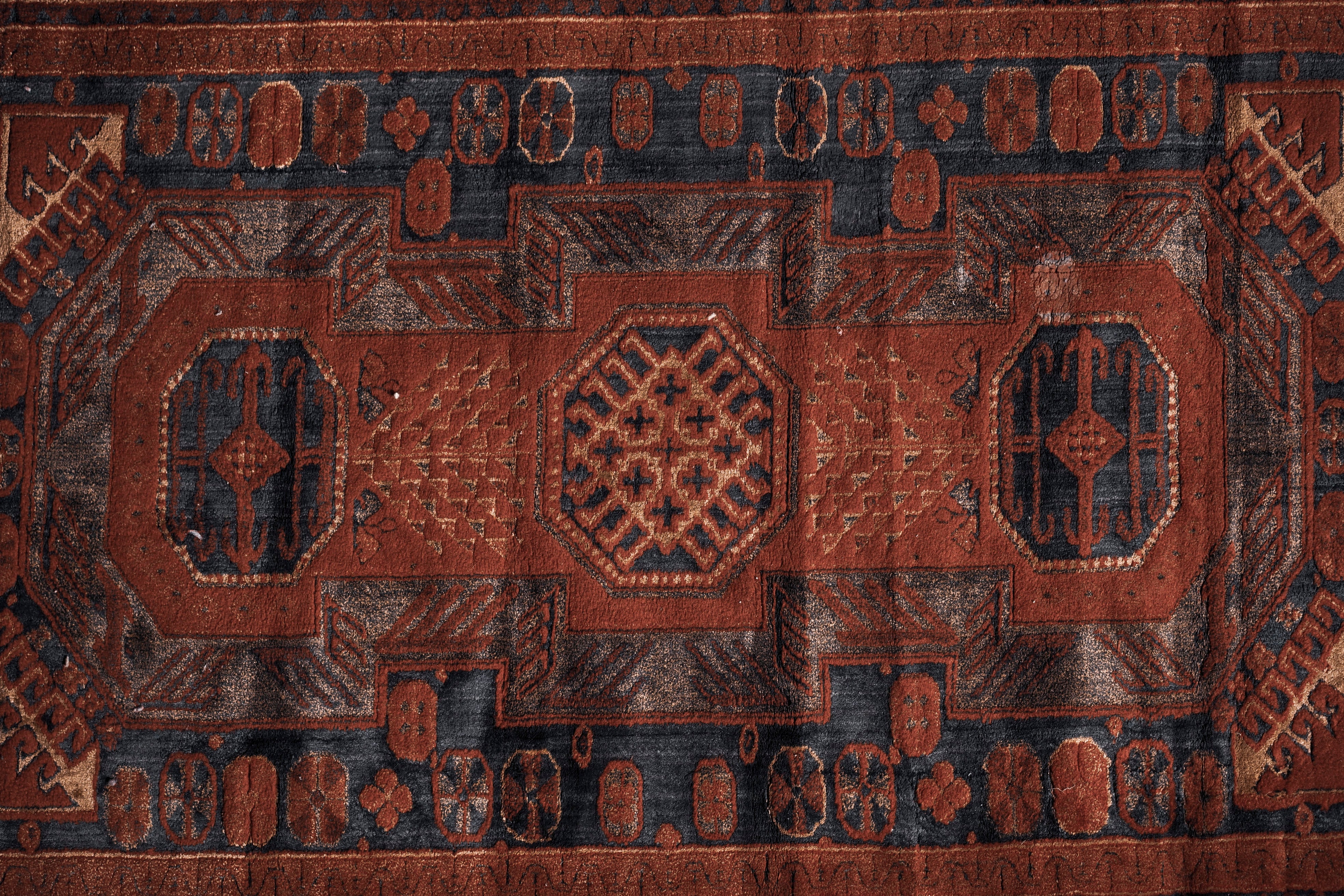 ラグ/ビンテージラグ/アンティーク絨毯/海外インテリア/玄関マット