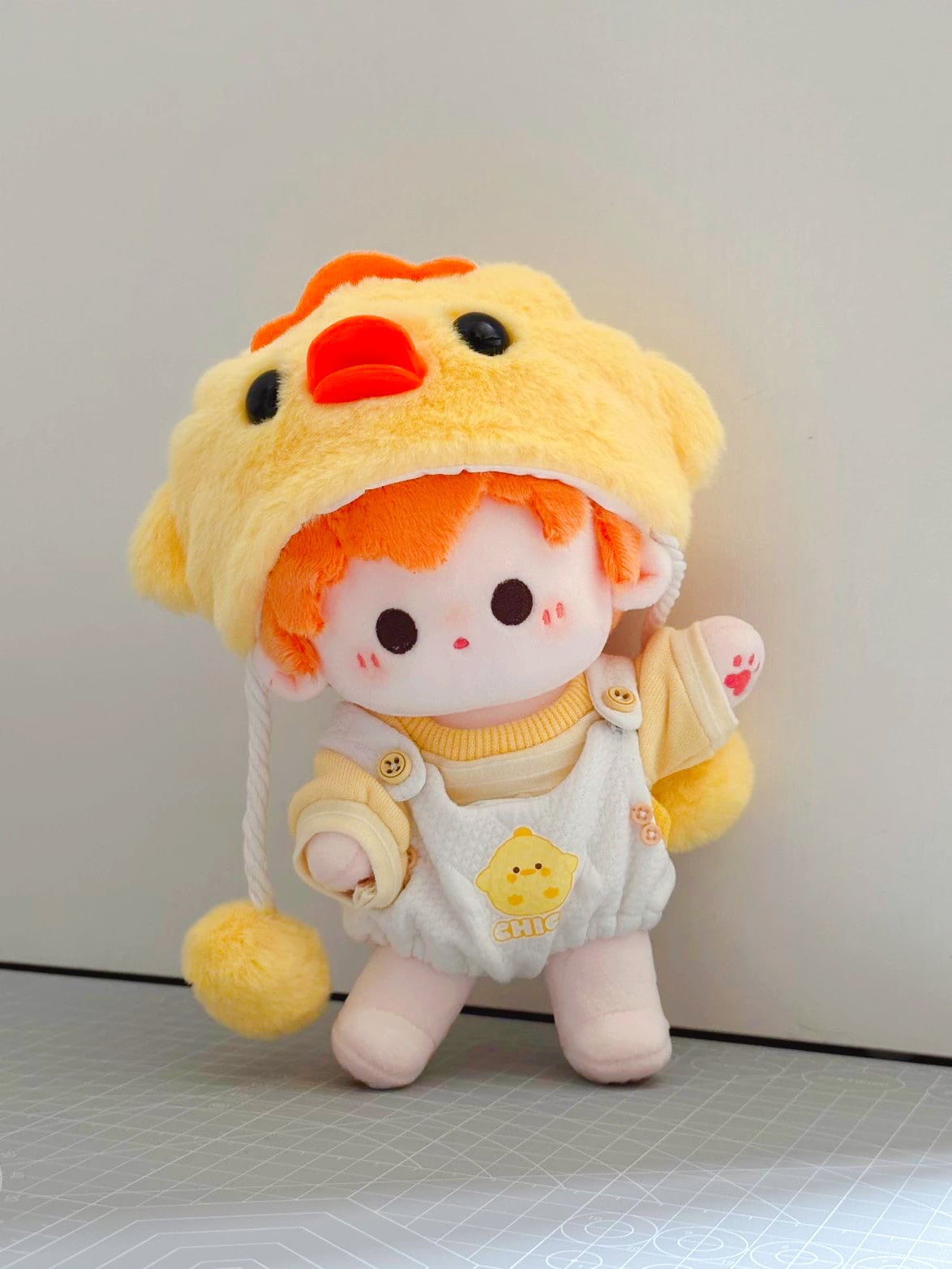 20cmぬいぐるみ服 着せ替え服 ぬい服 コスチューム ひよこ 3点セット