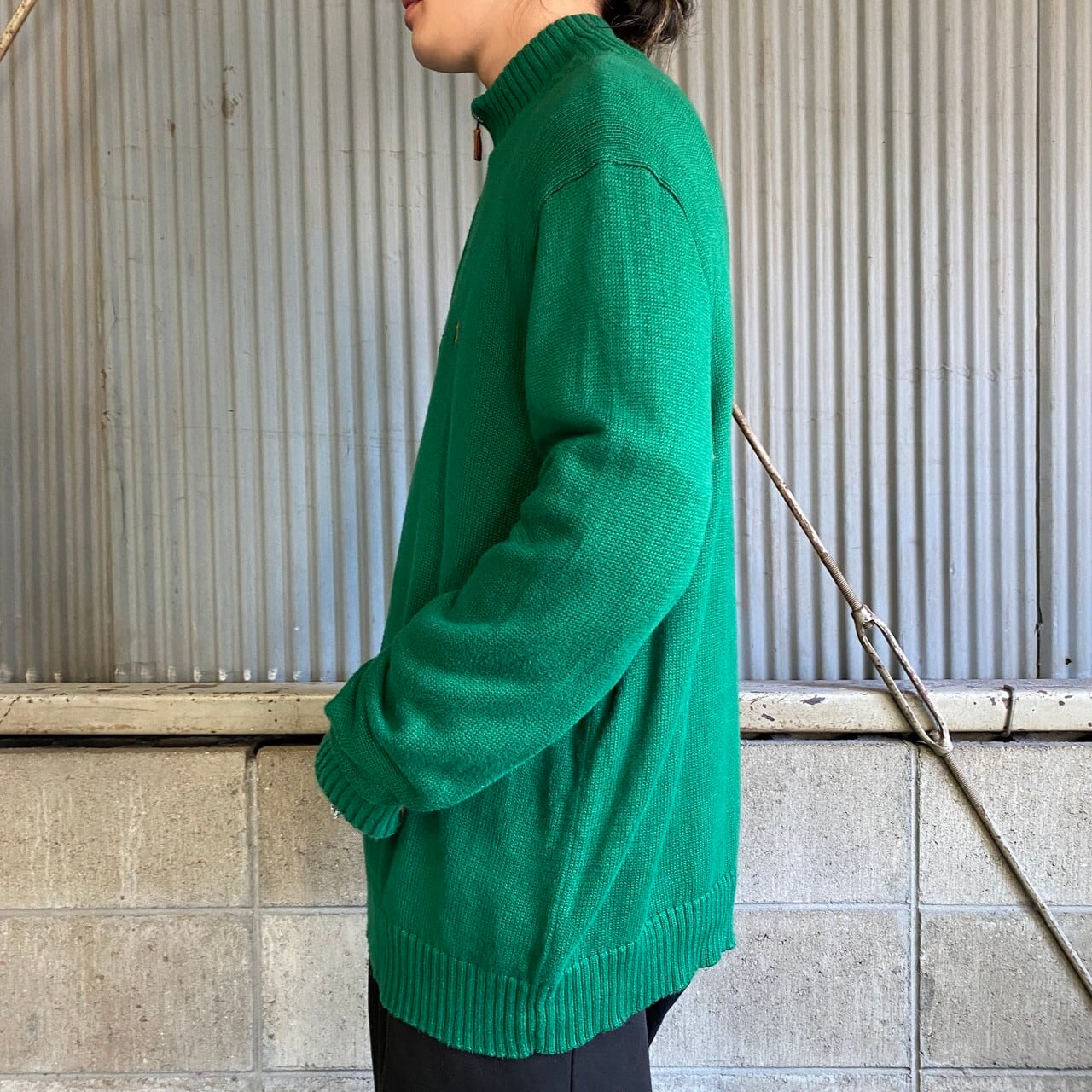 Polo by Ralph Lauren ハーフジップ コットンニットセーター メンズL