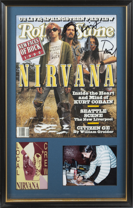 NIRVANA SIGNED ROLLING STONE MAGAZINE