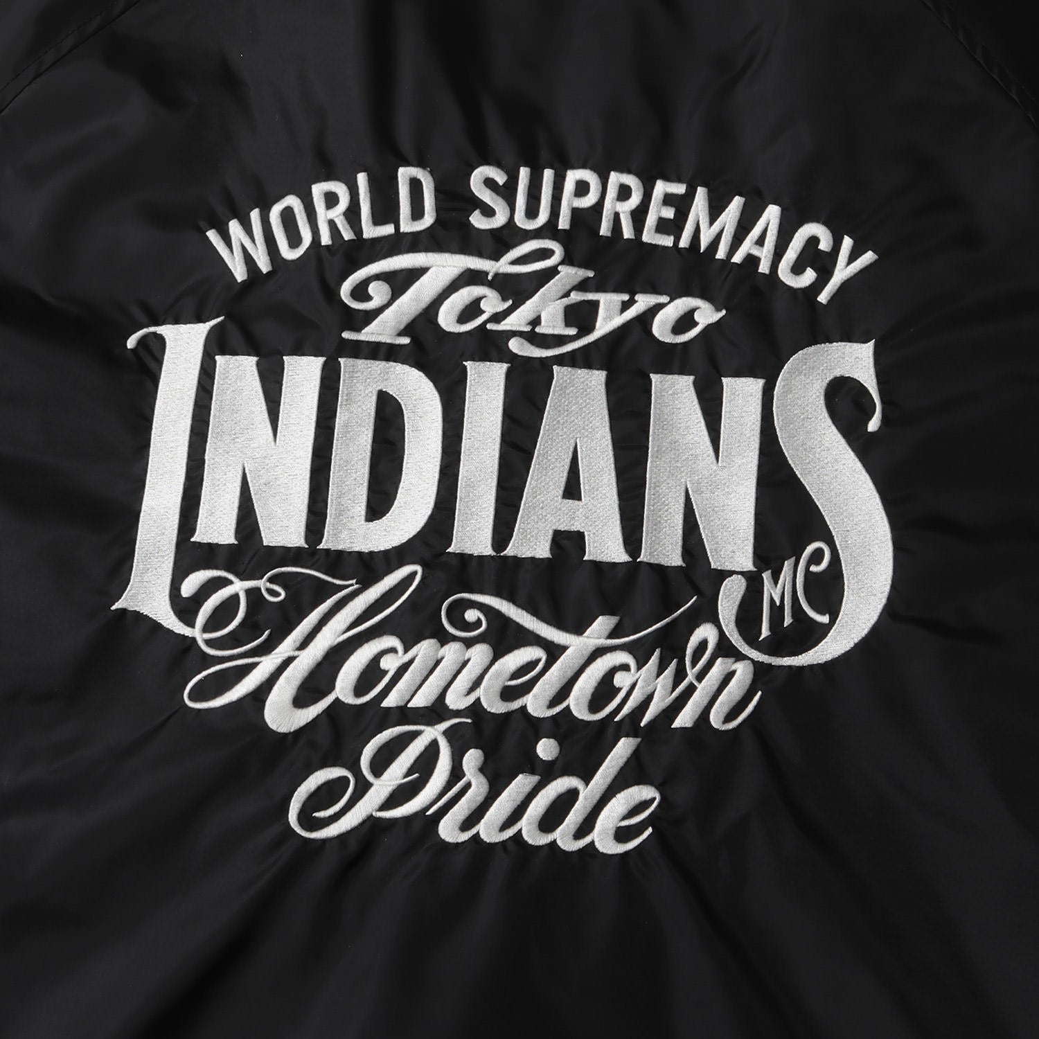 22AW 東京インディアンズ ブランドロゴ刺繍 ナイロン コーチジャケット