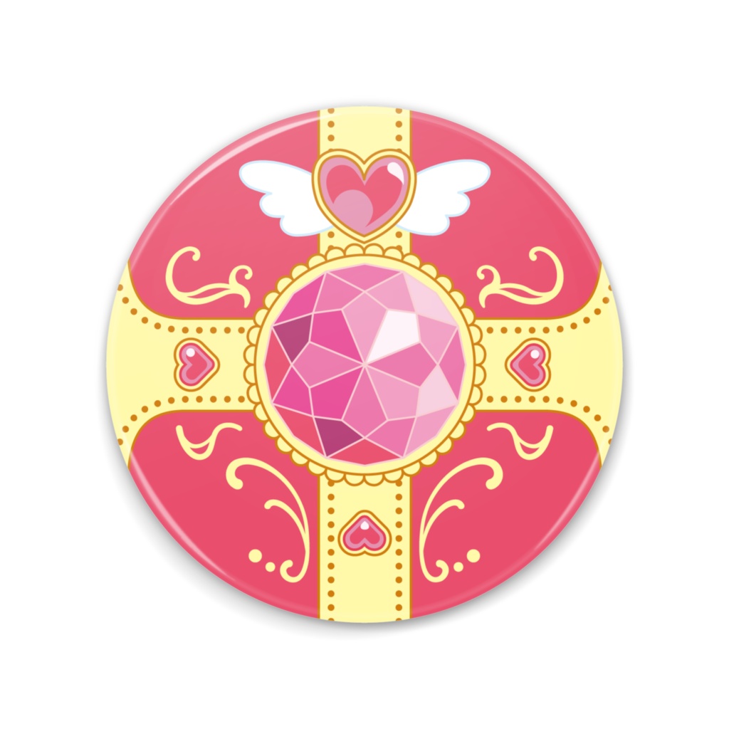 缶ミラー】魔法少女コンパクト-赤 - inosetetsu - BOOTH