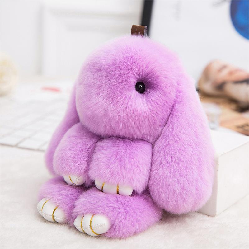 Fluffy Bunny Fuzzy Fur Ball Pom Pom keychain – Boots N Bags Heaven