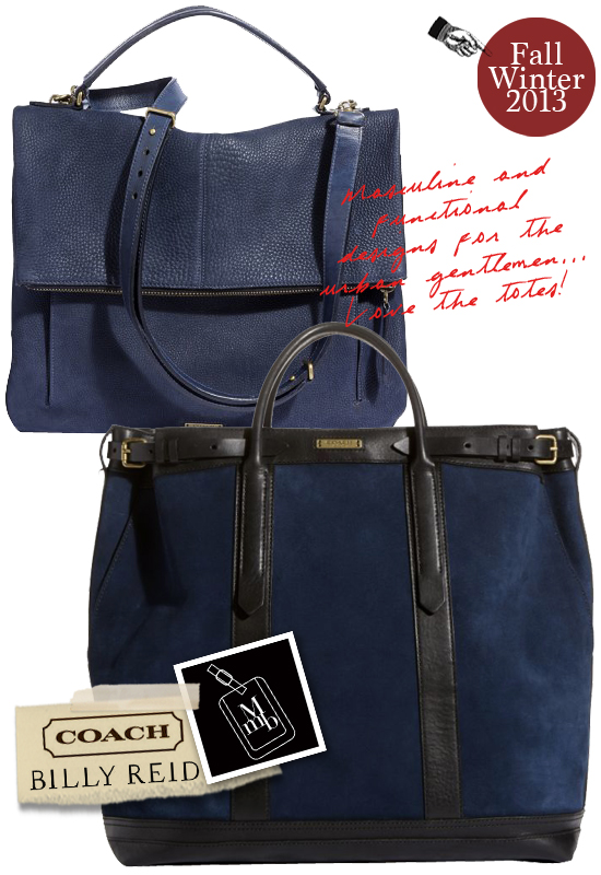 myMANybags: Coach x Billy Reid Fall Winter 2013 Bags And Accessories