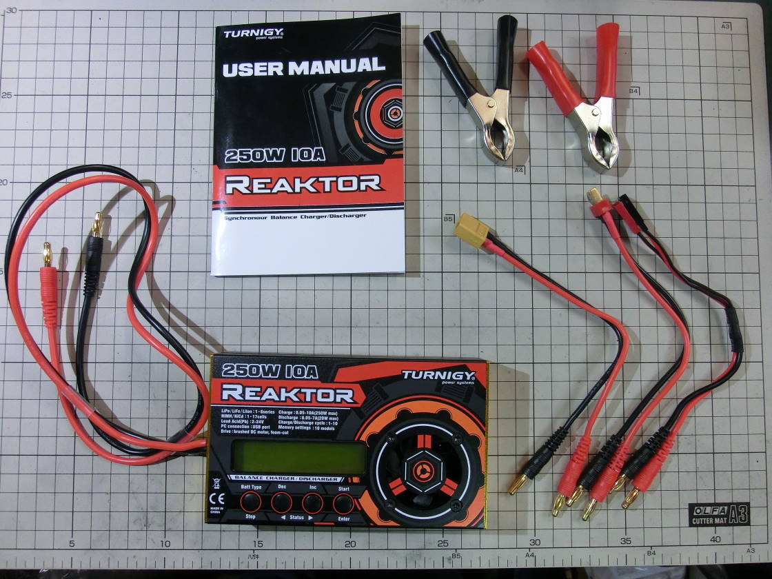 Turnigy Reaktor 250W 10A 1-6S Balance Charger-まめ模型