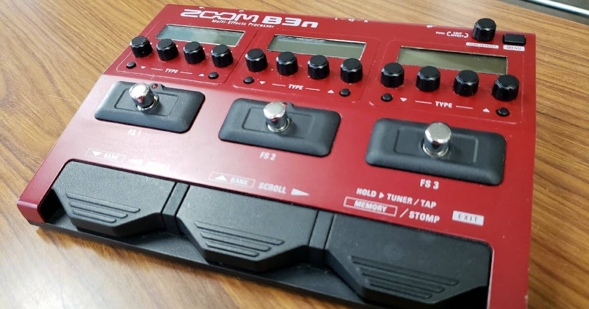 ひらた店長の引出の中: 「ZOOM B3n」購入時に搭載されているエフェクト