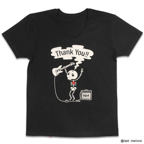 marizow『Guitar Legend』ロックでかわいいガイコツ Tシャツ [カットソー]