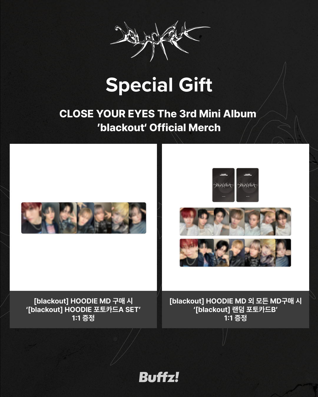 CLOSE YOUR EYES The 3rd Mini Album 'blackout' official MD PRE