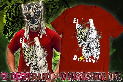 エル・デスペラード×林田球 コラボTシャツ（ダークレッド） Lサイズ