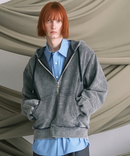 UNISEX》【ONE-MILE WEAR】Prime-Over Fade Zip Hoodie/ワンマイル