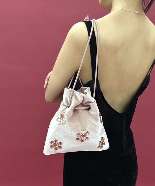 EDIT. FOR LULU（エディットフォールル）の「ベロア巾着（ハンドバッグ