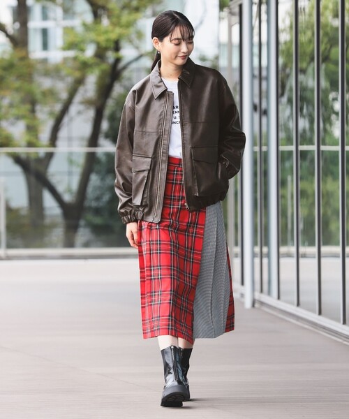 Ray BEAMS（レイビームス）の「フェイクレザー フライト ジャケット