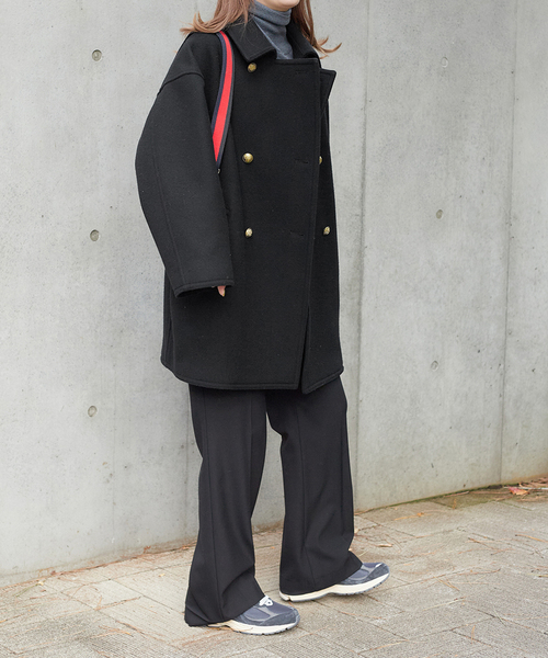 セール】≪追加≫Super 100ダブルクロスPコート（ピーコート