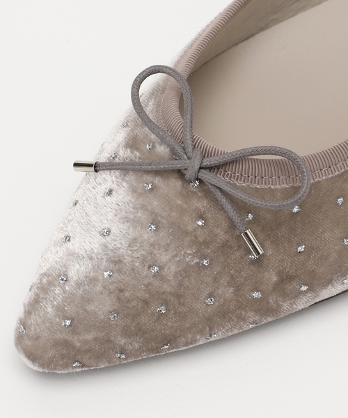 セール】《追加》ポインテッドグリッタードットバレエ（バレエシューズ