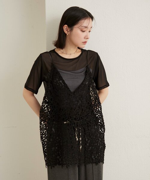 Omekashi（オメカシ）の「レースオーバーキャミソール（キャミソール