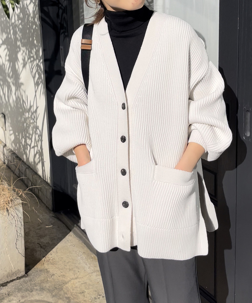 Spick & Span（スピックアンドスパン）の「バルキーヤーンカーディガン