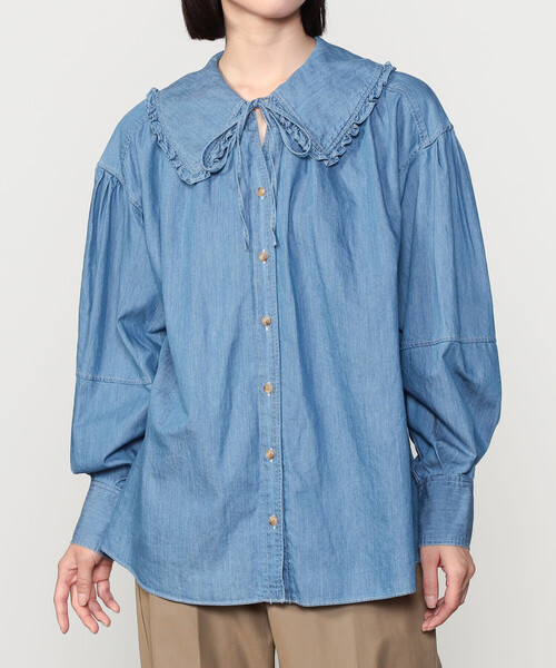 THE SHINZONE（ザ シンゾーン）の「THE SHINZONE | DENIM BLOUSE WOMEN