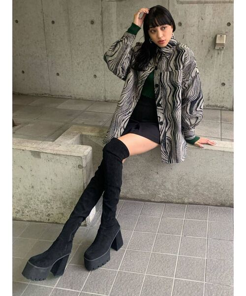 EMODA（エモダ）の「タンクバルキーロングブーツ（ブーツ）」 - WEAR