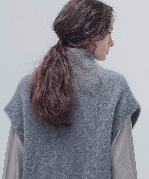 DRESSLAVE（ドレスレイブ）の「fox cashmere stand zip gilet