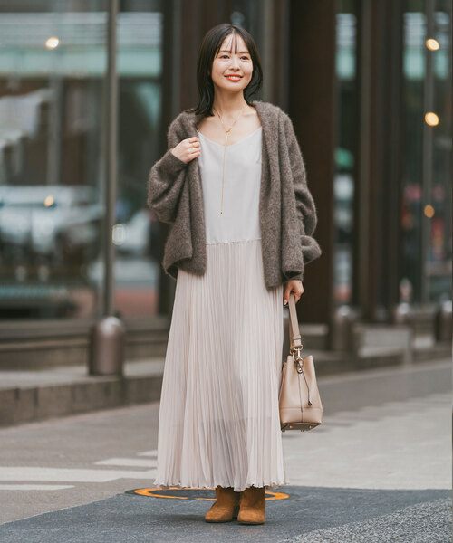 Noble（ノーブル）の「《追加》ファーニットパフカーディガン