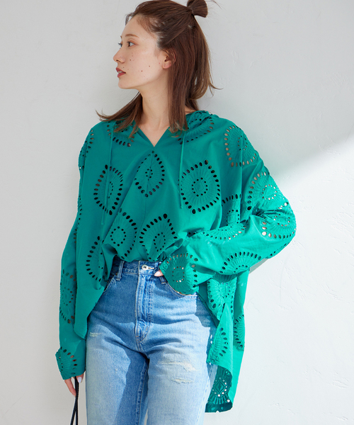 セール】カットワークレースブラウス（シャツ/ブラウス）｜FRAMeWORK