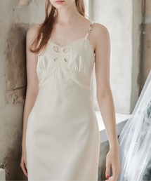 ワンピース/ドレス（ホワイト/白色系・ビジュー）ファッション通販