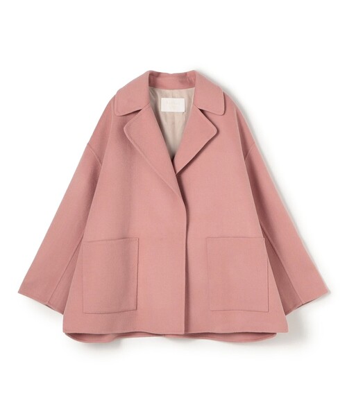 プレミアムウールリバー オープンカラーショートコート（その他